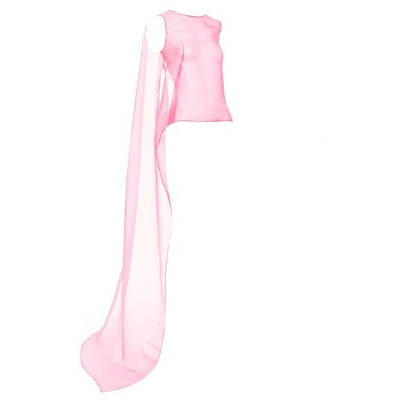 Dries Van Noten pink tie back top - Picture 3 of 6